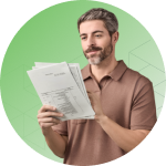 Actor portrayal of patient who does not want contact lenses for presbyopia